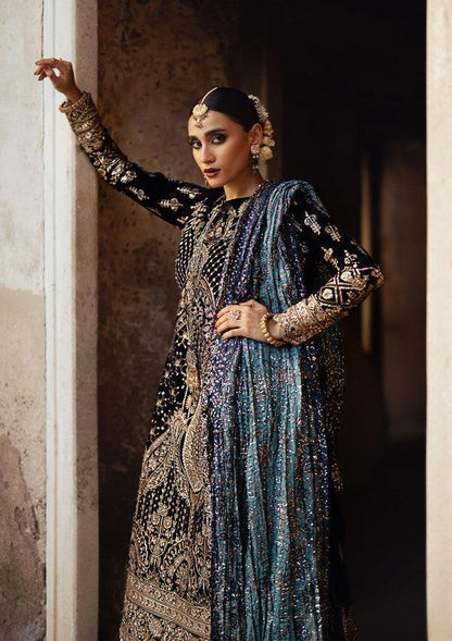 Aik Atelier | Dastoor Velvet 24 | DASTOOR - LOOK 07 - House Of Anaya