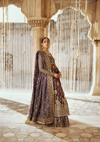 Aik Atelier | Dastoor Velvet 24 | DASTOOR - LOOK 10 - House Of Anaya