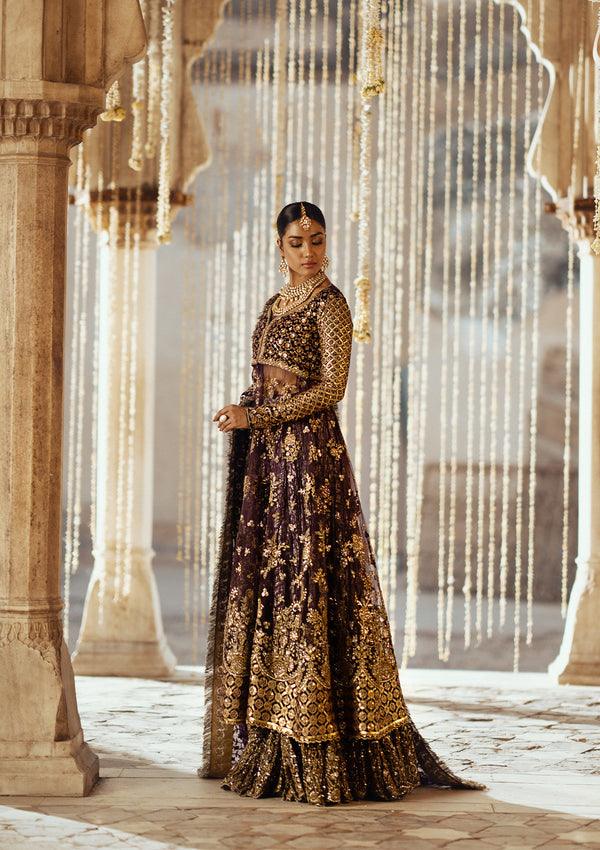 Aik Atelier | Dastoor Velvet 24 | DASTOOR - LOOK 10 - House Of Anaya