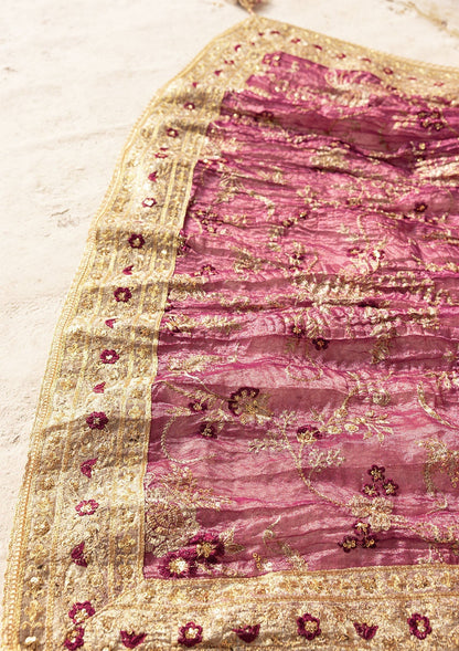Aik Atelier | WEDDING FESTIVE ’25 VOL. 2 | LIGHT GOLD TISSUE SHAWL