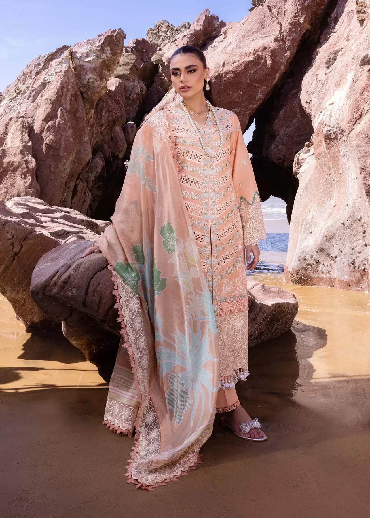 Akbar Aslam | Oasis Lawn 24 | Sweet Pea - House Of Anaya