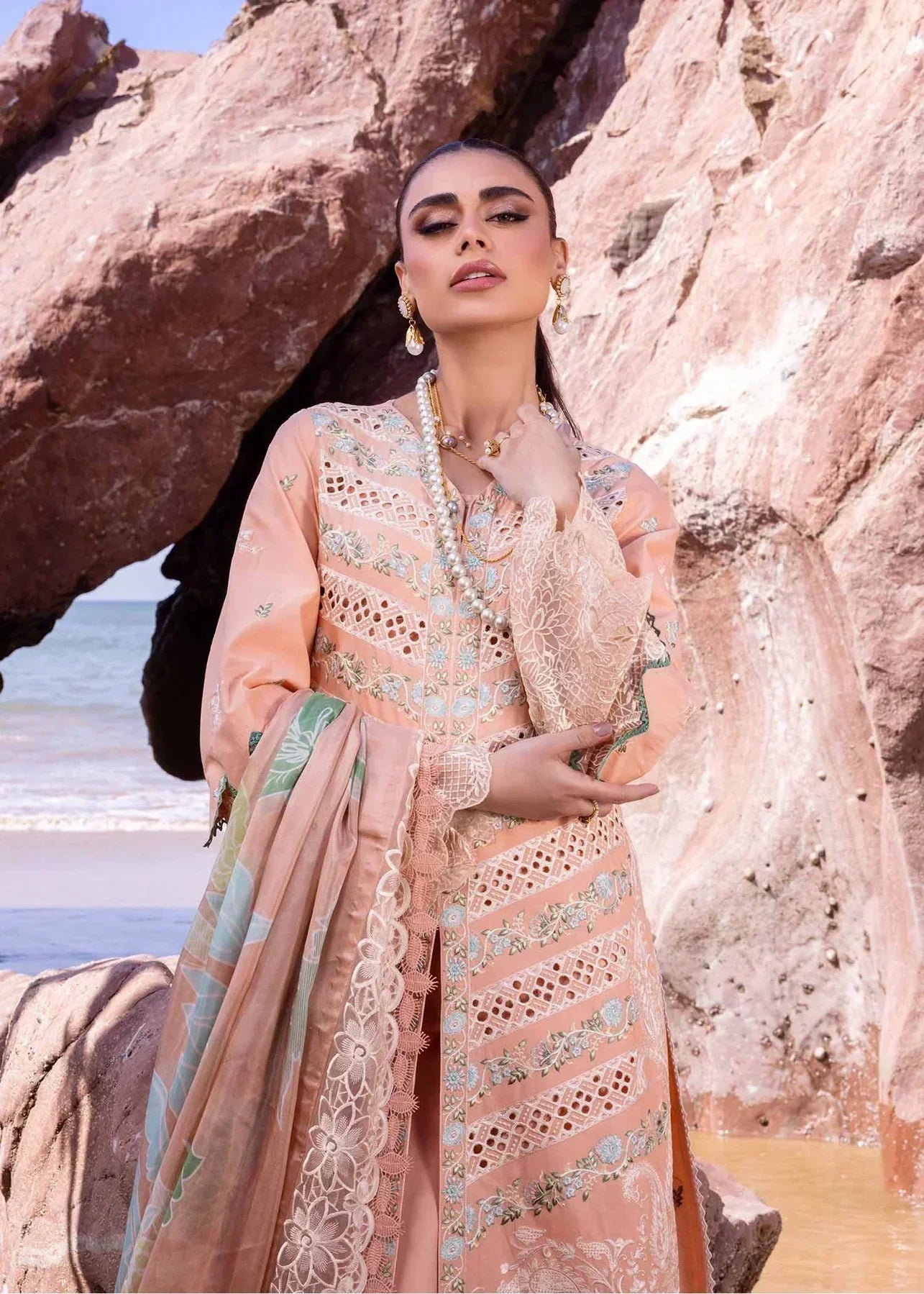 Akbar Aslam | Oasis Lawn 24 | Sweet Pea - House Of Anaya