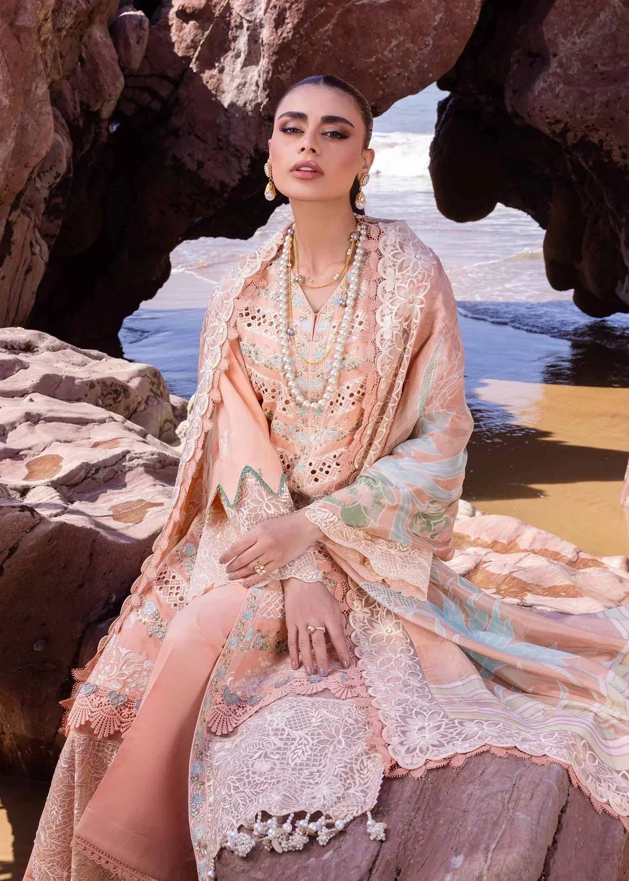 Akbar Aslam | Oasis Lawn 24 | Sweet Pea - House Of Anaya