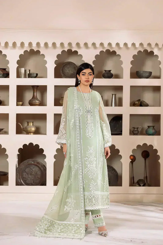 Alizeh | Dua Formals 23 | DUA-V01D04A- MEHRUNISA ( PISTA ) - House Of Anaya