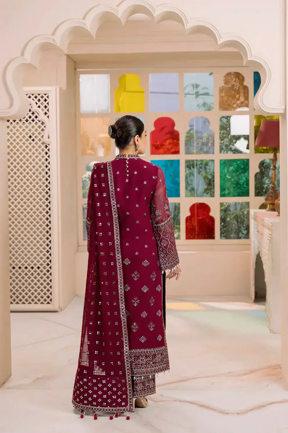 Alizeh | Dua Formals 23 | DUA-V01D06A- AMAYA ( MAGENTA ) - House Of Anaya