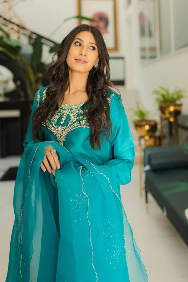 Jeem | Luxury Pret | ANNA TEAL - House Of Anaya