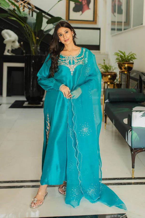 Jeem | Luxury Pret | ANNA TEAL - House Of Anaya