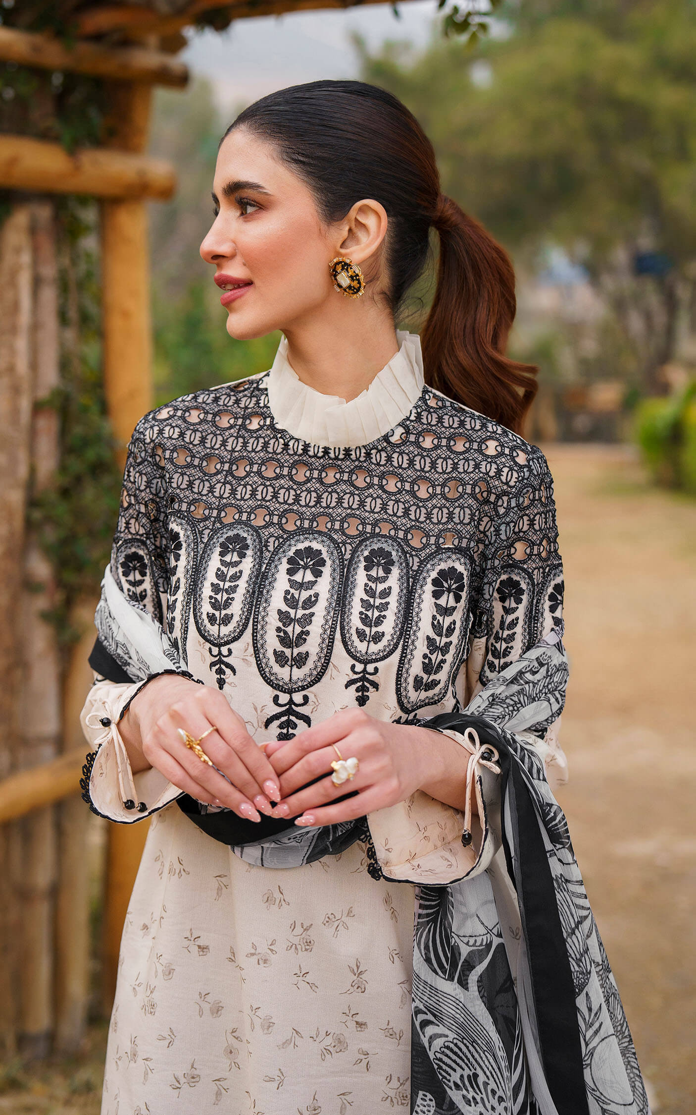 Asifa and Nabeel | Meraki Summer 24 | SNOWDROP-U141M002 - House Of Anaya