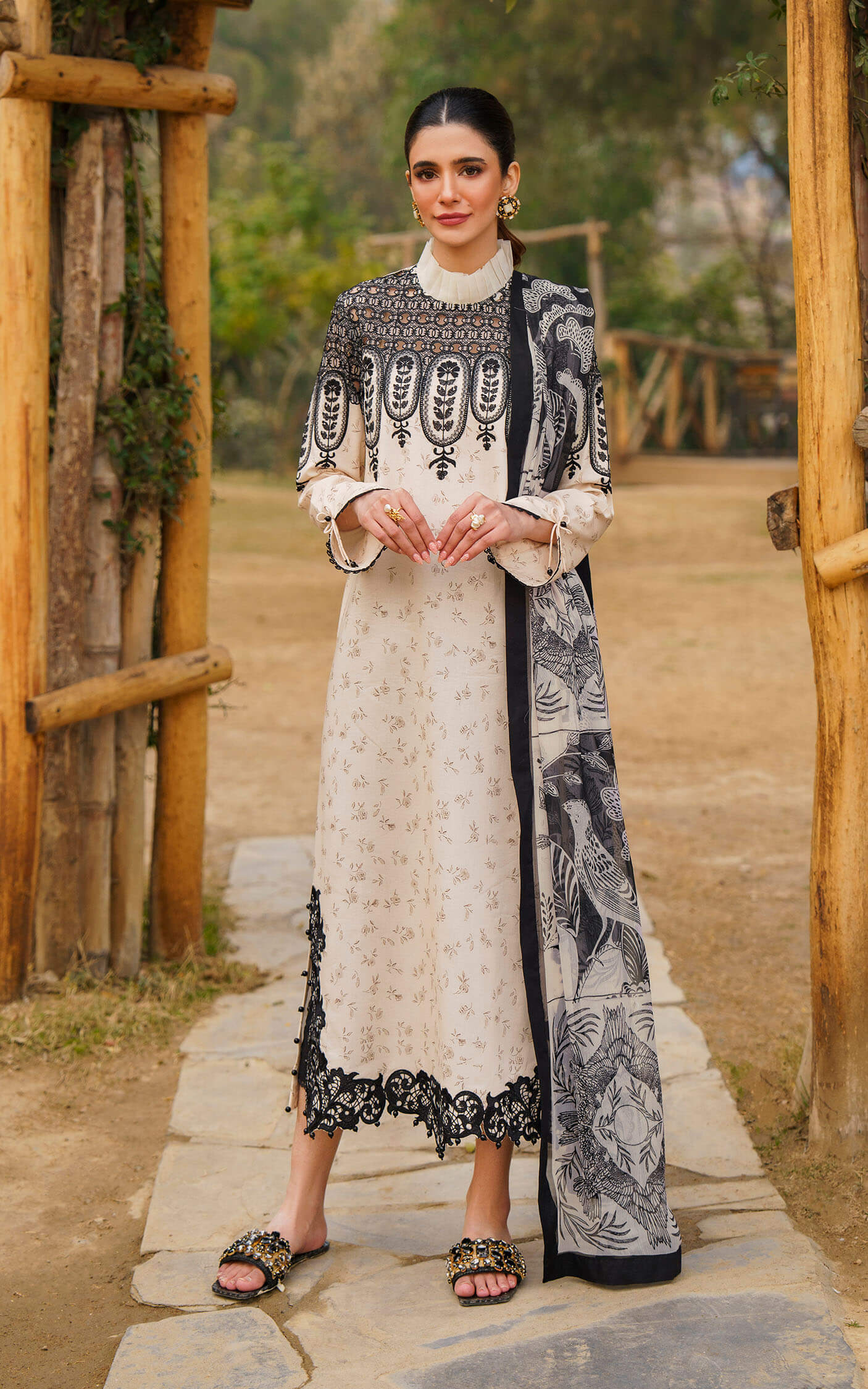 Asifa and Nabeel | Meraki Summer 24 | SNOWDROP-U141M002 - House Of Anaya
