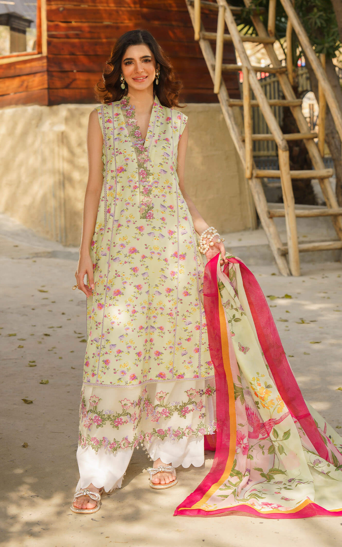 Asifa and Nabeel | Meraki Summer 24 | Chints - House Of Anaya