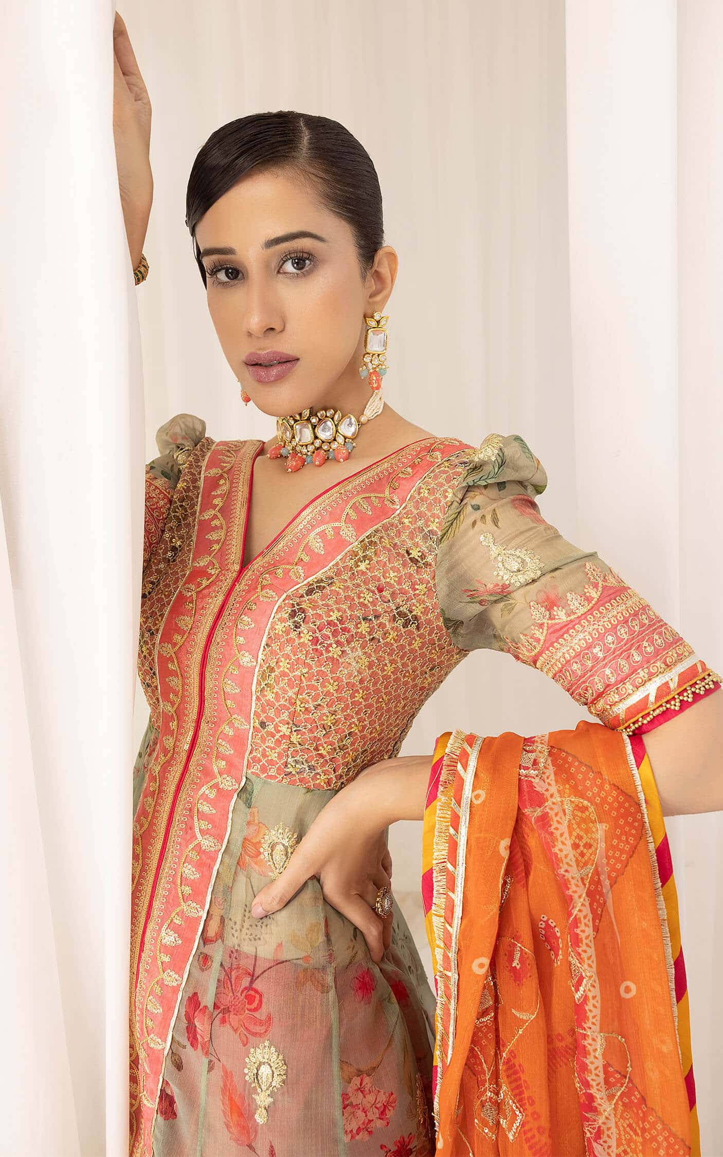 Asifa and Nabeel | Barasti Festive 23 | Rangoli (ANB-01) - House Of Anaya