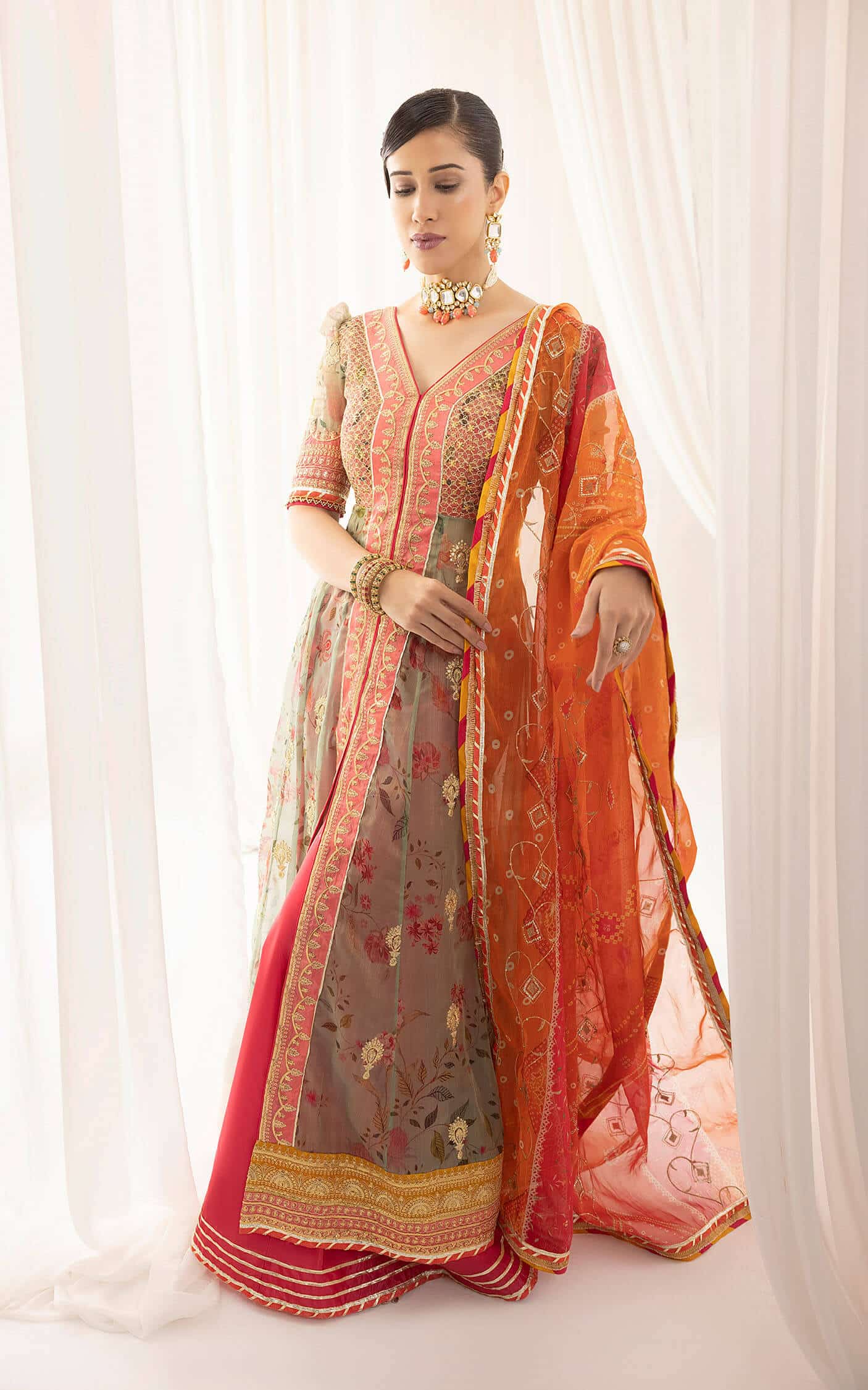 Asifa and Nabeel | Barasti Festive 23 | Rangoli (ANB-01) - House Of Anaya