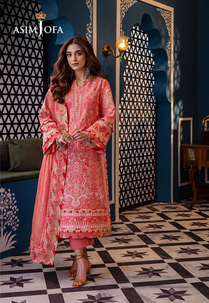 Asim Jofa | Fasana e Ishq Eid Luxury Lawn | AJFI-07 - House Of Anaya