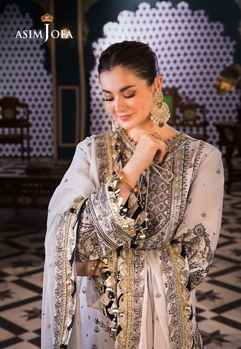 Asim Jofa | Fasana e Ishq Eid Luxury Lawn | AJFI-28 - House Of Anaya