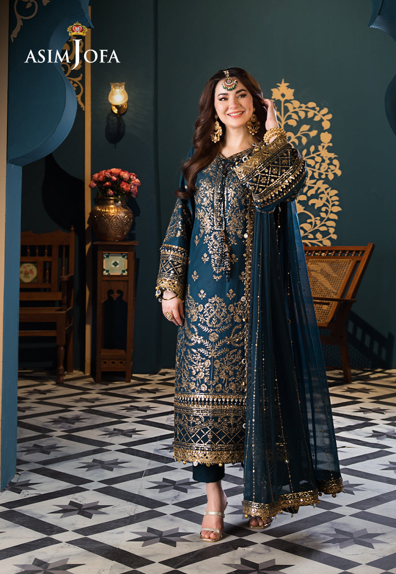 Asim Jofa | Fasana e Ishq Eid Luxury Lawn | AJFI-30 - House Of Anaya