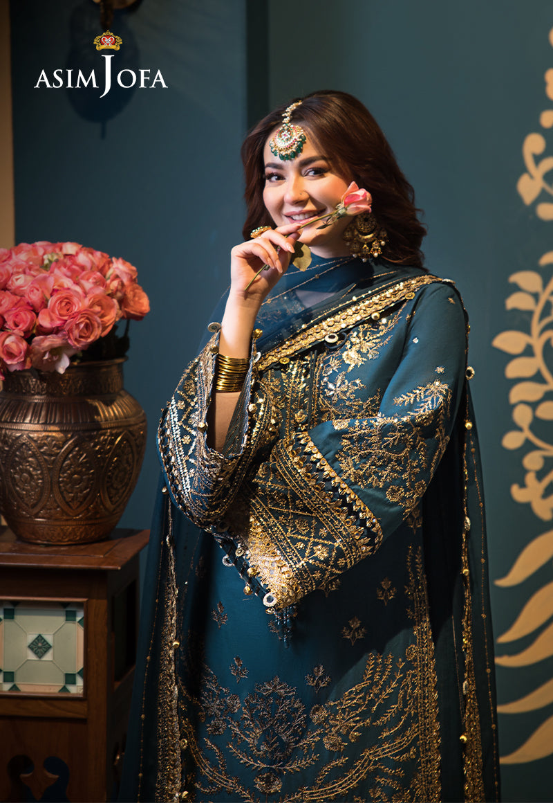 Asim Jofa | Fasana e Ishq Eid Luxury Lawn | AJFI-30 - House Of Anaya