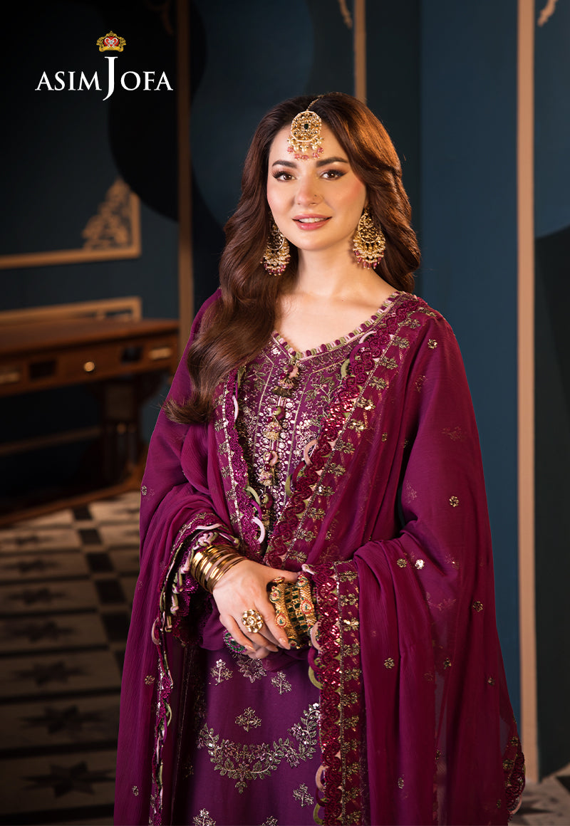 Asim Jofa | Fasana e Ishq Eid Luxury Lawn | AJFI-11 - House Of Anaya