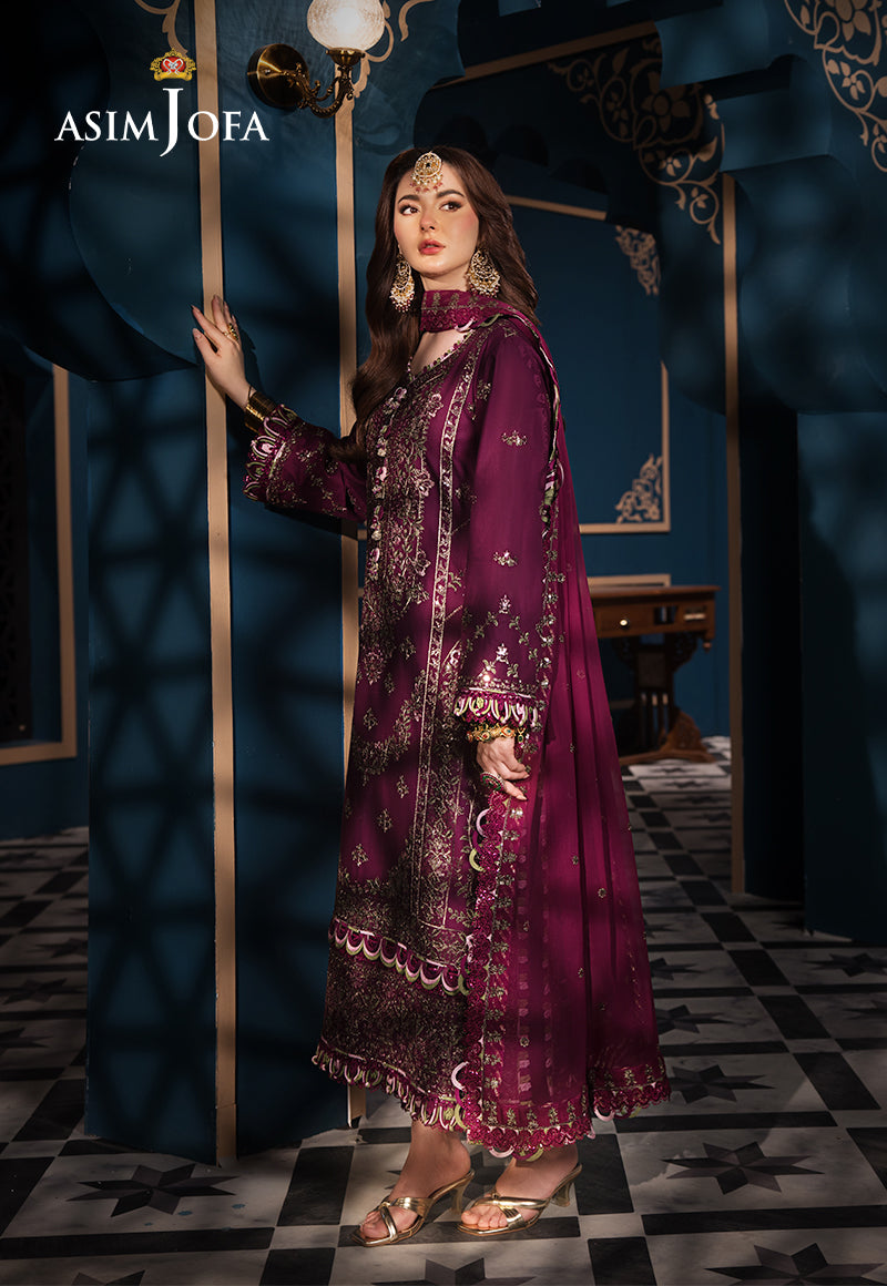 Asim Jofa | Fasana e Ishq Eid Luxury Lawn | AJFI-11 - House Of Anaya