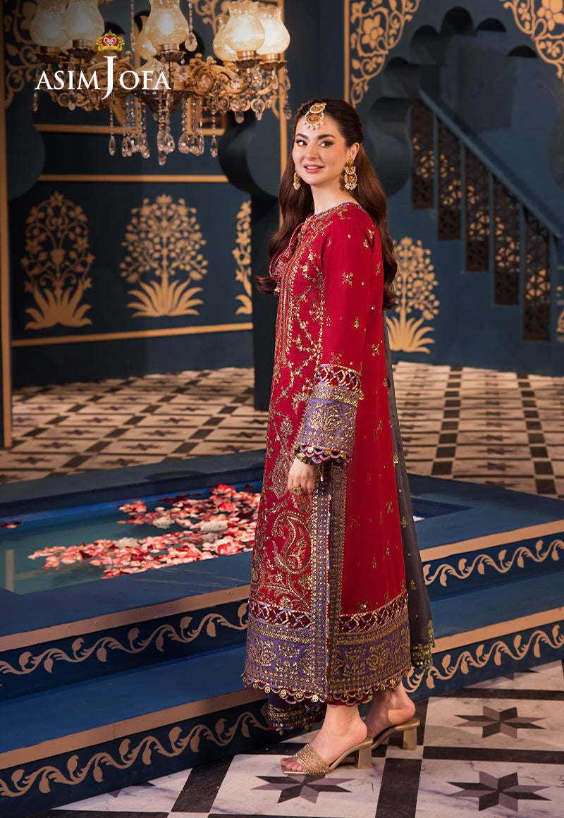 Asim Jofa | Fasana e Ishq Eid Luxury Lawn | AJFI-27 - House Of Anaya