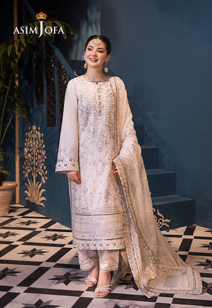 Asim Jofa | Fasana e Ishq Eid Luxury Lawn | AJFI-08 - House Of Anaya