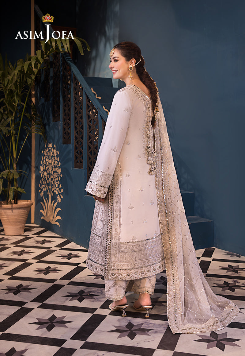 Asim Jofa | Fasana e Ishq Eid Luxury Lawn | AJFI-08 - House Of Anaya