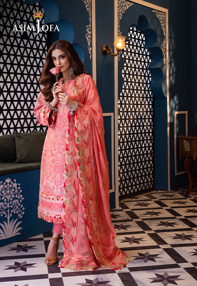 Asim Jofa | Fasana e Ishq Eid Luxury Lawn | AJFI-07 - House Of Anaya