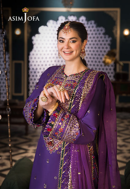 Asim Jofa | Fasana e Ishq Eid Luxury Lawn | AJFI-16 - House Of Anaya