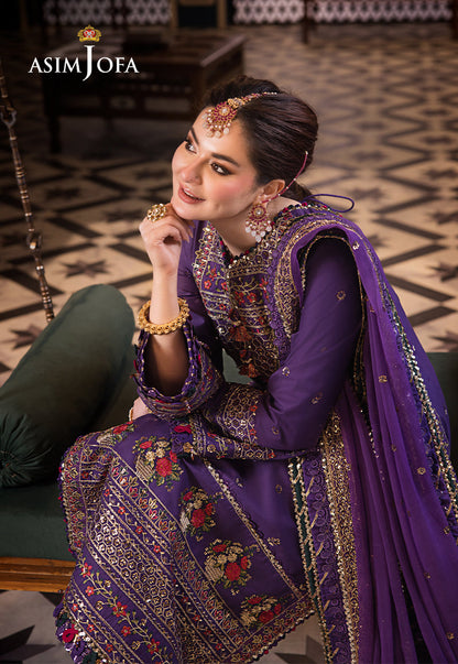 Asim Jofa | Fasana e Ishq Eid Luxury Lawn | AJFI-16 - House Of Anaya