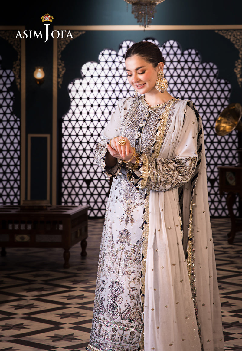 Asim Jofa | Fasana e Ishq Eid Luxury Lawn | AJFI-28 - House Of Anaya
