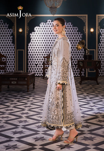Asim Jofa | Fasana e Ishq Eid Luxury Lawn | AJFI-28 - House Of Anaya