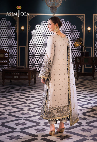 Asim Jofa | Fasana e Ishq Eid Luxury Lawn | AJFI-28 - House Of Anaya