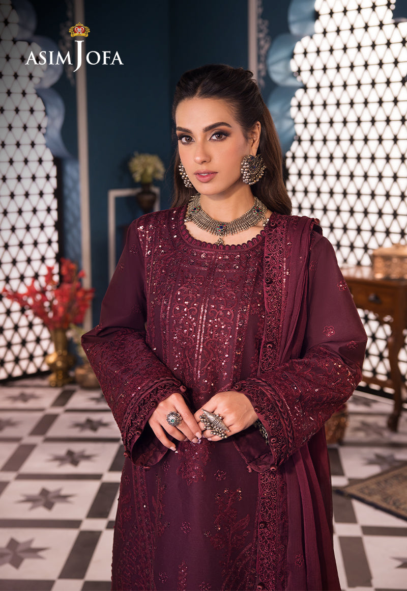 Asim Jofa | Fasana e Ishq Eid Luxury Lawn | AJFI-09 - House Of Anaya