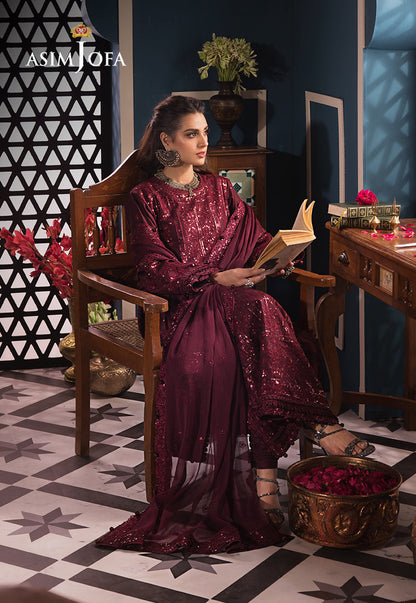 Asim Jofa | Fasana e Ishq Eid Luxury Lawn | AJFI-09 - House Of Anaya