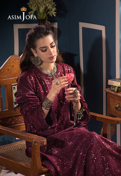 Asim Jofa | Fasana e Ishq Eid Luxury Lawn | AJFI-09 - House Of Anaya