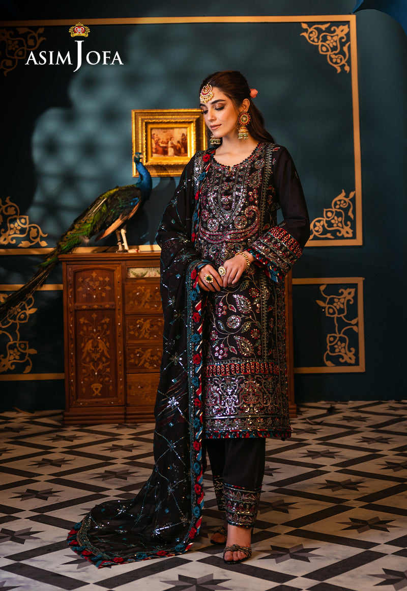 Asim Jofa | Fasana e Ishq Eid Luxury Lawn | AJFI-14 - House Of Anaya