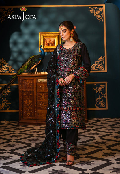 Asim Jofa | Fasana e Ishq Eid Luxury Lawn | AJFI-14 - House Of Anaya