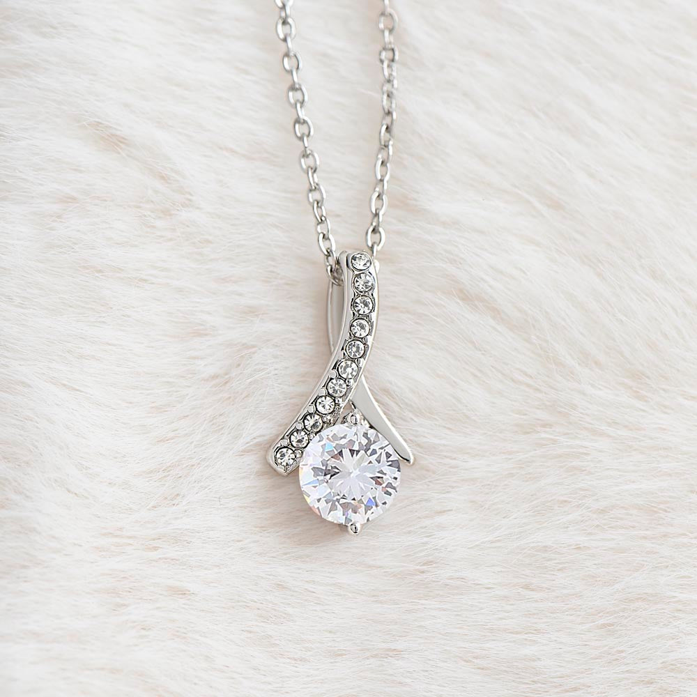 Alluring Beauty Necklace for Valentines , Birthdays and Weddings with Beautiful Custom Message - Riwayat-e-khas