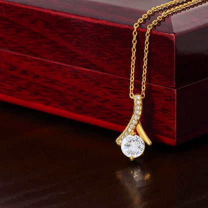 Alluring Beauty Necklace for Valentines , Birthdays and Weddings with Beautiful Custom Message - Riwayat-e-khas