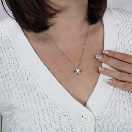 Love Knot Necklace for Valentines , Birthdays and Weddings - Riwayat-e-khas