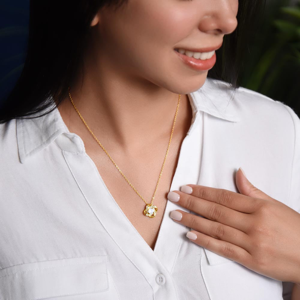 Love Knot Necklace for Valentines , Birthdays and Weddings - Riwayat-e-khas