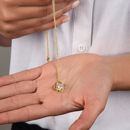 Love Knot Necklace for Valentines , Birthdays and Weddings - Riwayat-e-khas