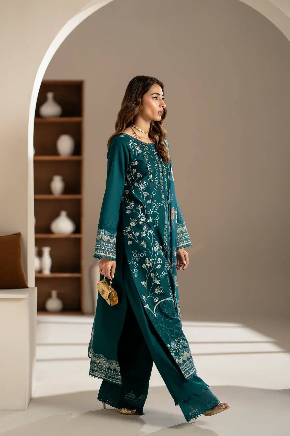 Azzal | Aghaaz Luxury Lawn | Mehr - House Of Anaya
