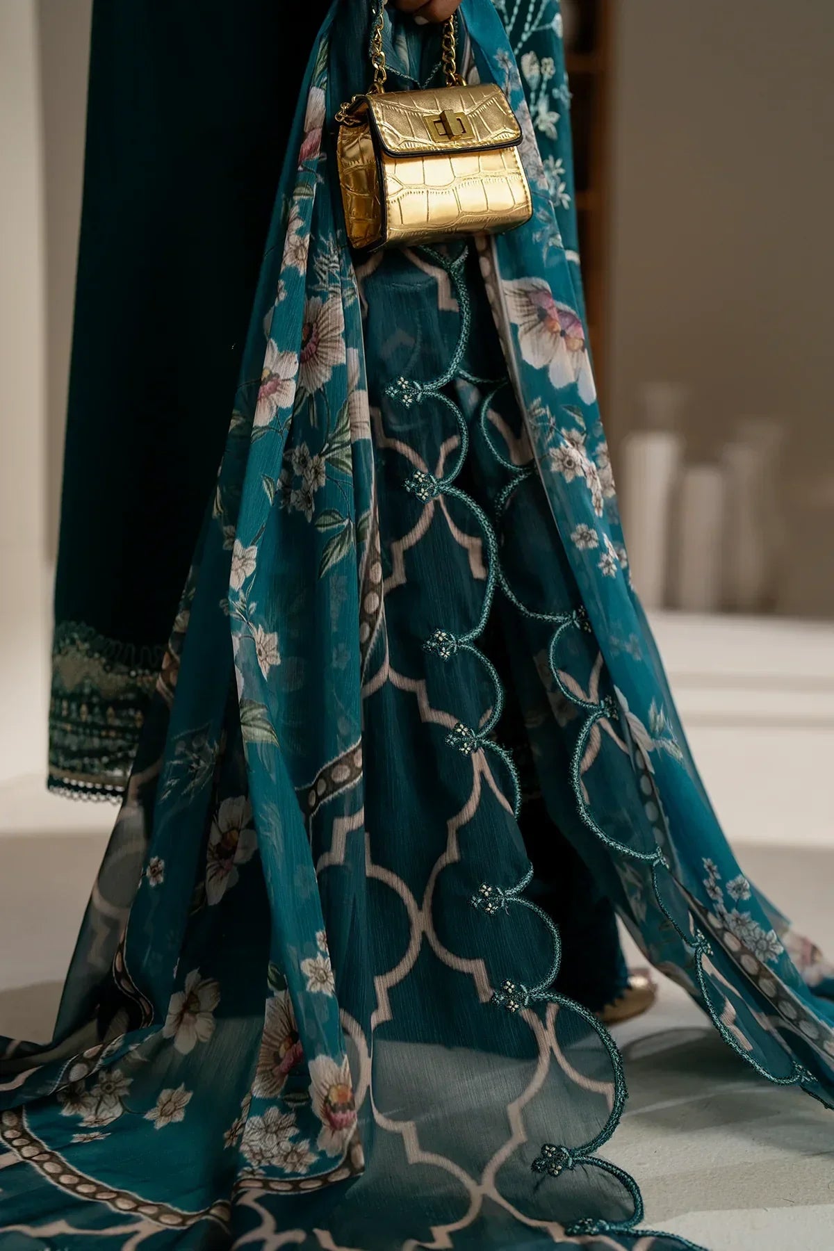Azzal | Aghaaz Luxury Lawn | Mehr - House Of Anaya