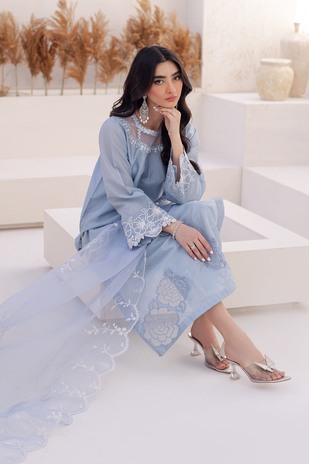 Azure | Ensembles Embroidered Formals | Ashen Grace - House Of Anaya