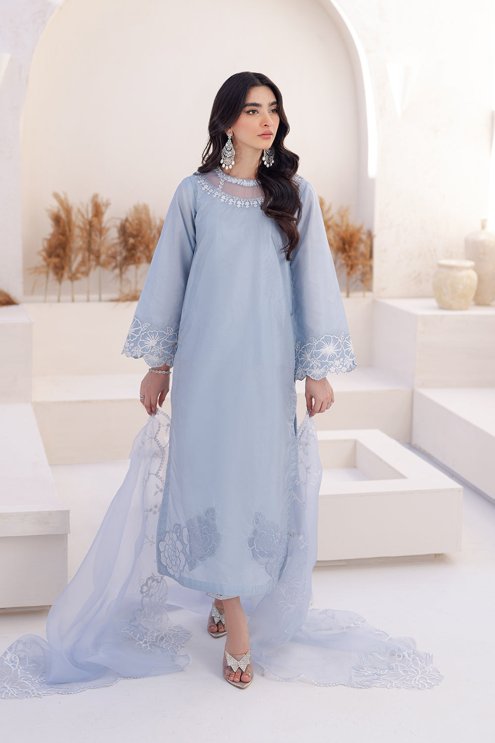 Azure | Ensembles Embroidered Formals | Ashen Grace - House Of Anaya