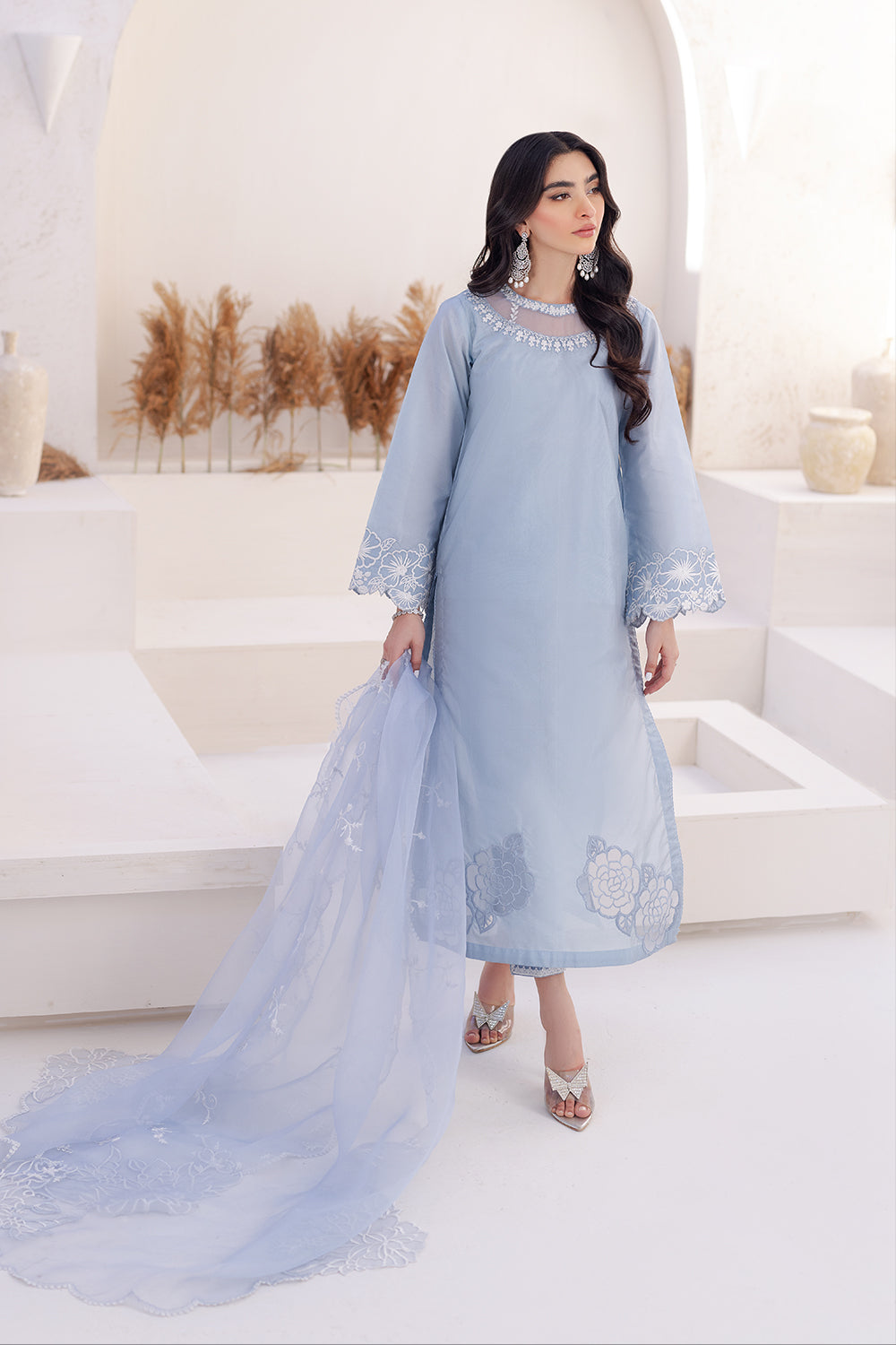 Azure | Ensembles Embroidered Formals | Ashen Grace - House Of Anaya