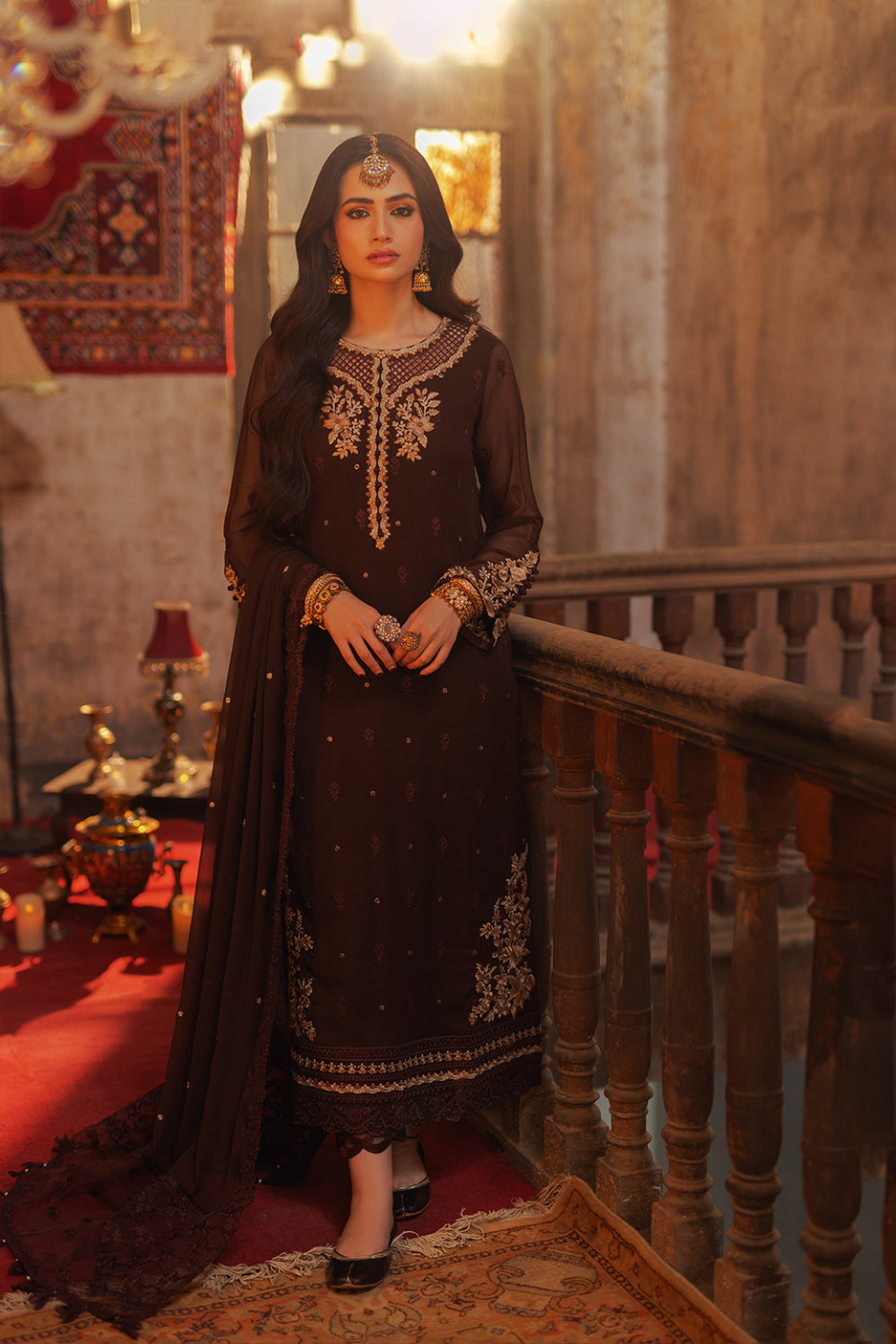 Azure | Ensembles Embroidered Formals | Amber Aura - House Of Anaya