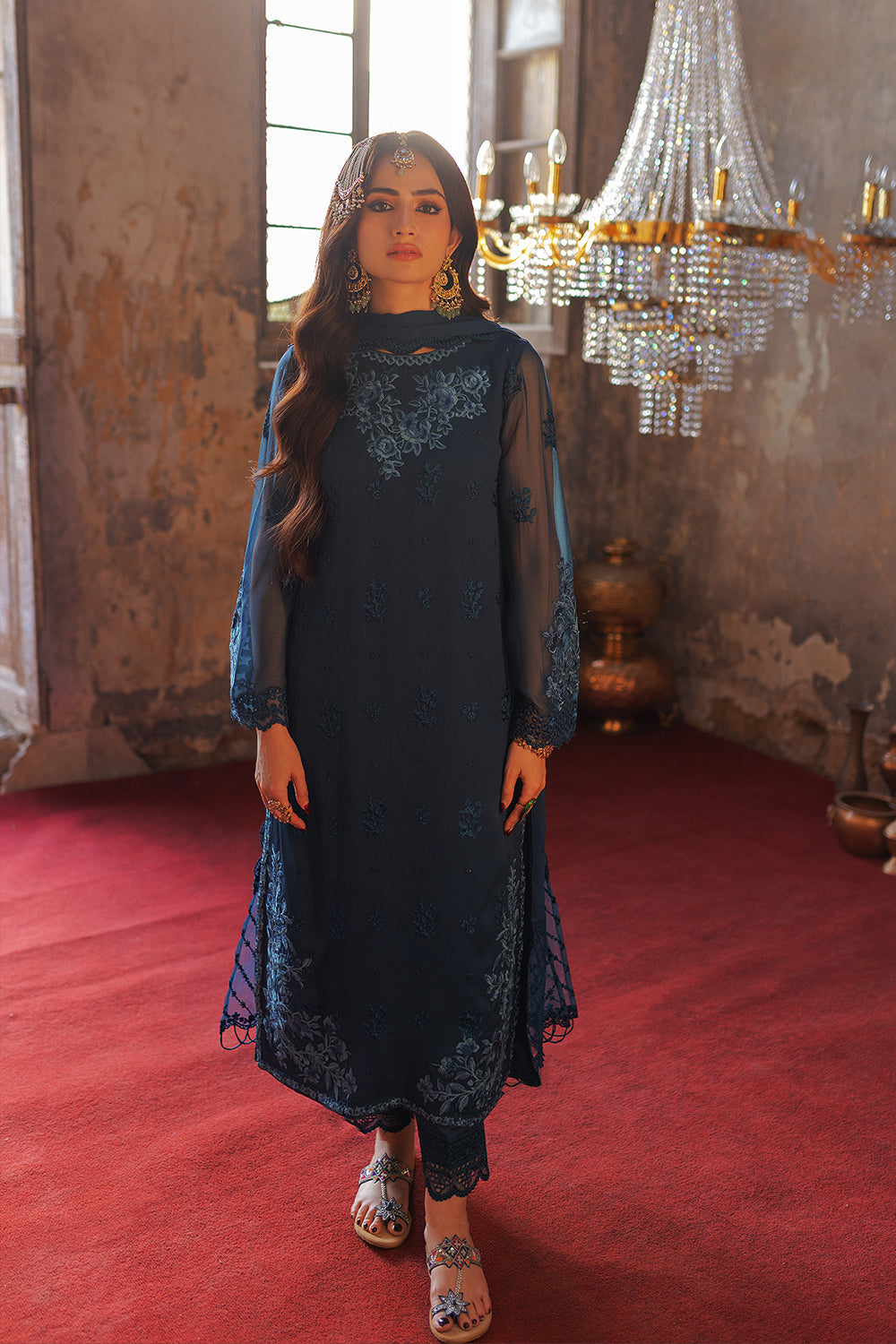 Azure | Ensembles Embroidered Formals | Botanical Bliss - House Of Anaya