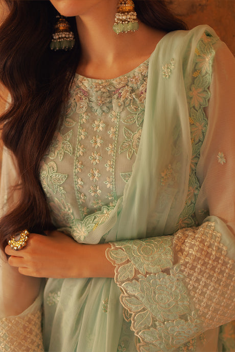 Azure | Ensembles Embroidered Formals | Floral Fern - House Of Anaya