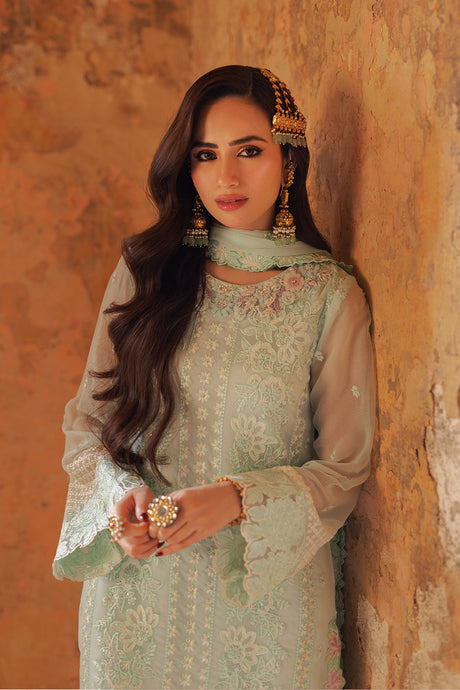 Azure | Ensembles Embroidered Formals | Floral Fern - House Of Anaya